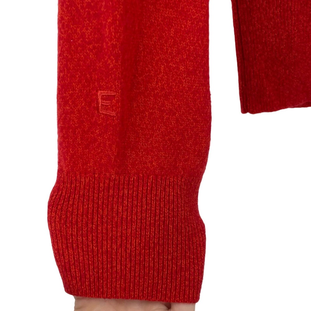 SOLD S The Cashmere Collared Sweater Long Sleeve Red - Picture 6 of 11
